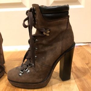 Coach lace up boots